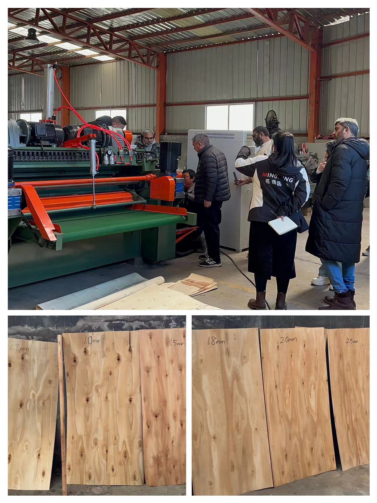 Clientes da Ásia verificando a fábrica MingDing D-tech
