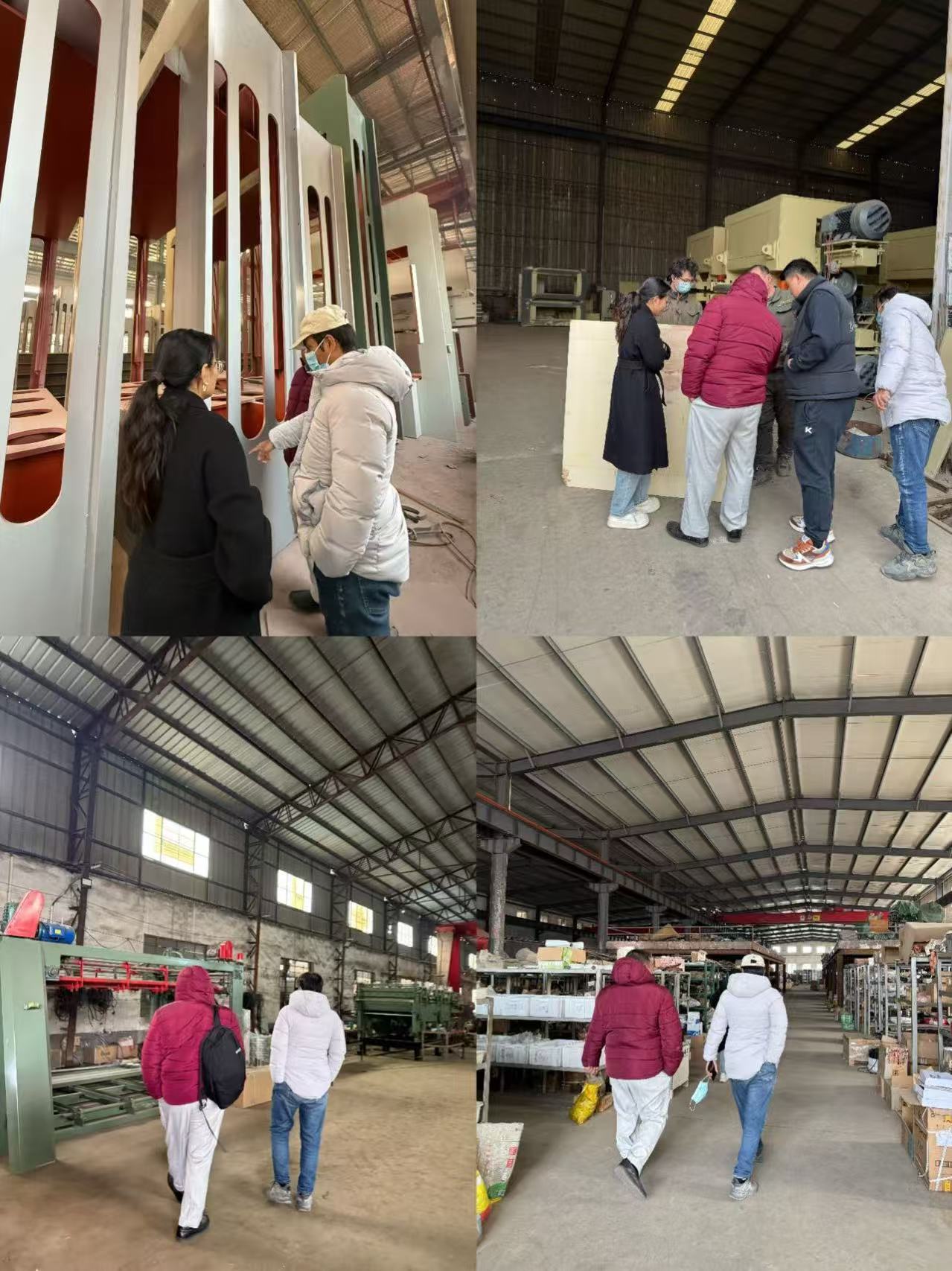 Os clientes visitam a fábrica para inspeção e explorar o novo futuro do equipamento mecânico juntos